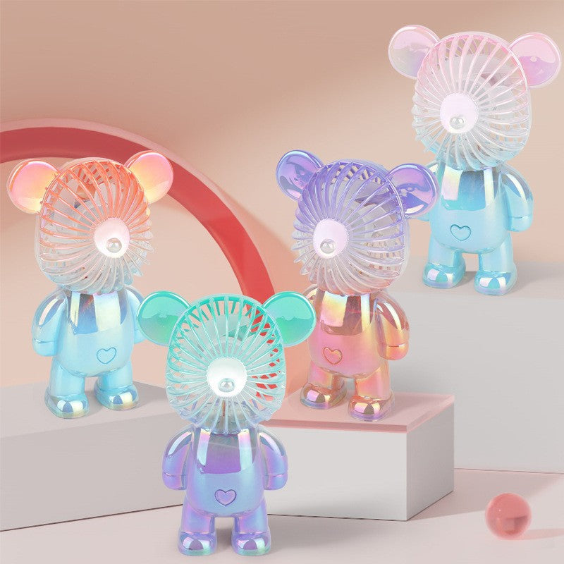 🔥HOT SALE TODAY❄️ Designer Bear Mini Fan 🐻 – Powerful Pocket Cooling Fan with Quiet Rechargeable Airflow