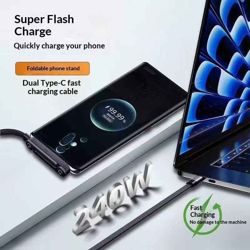 Cheeroll® 240W Ultra-Fast Charging Cable – Premium Edition
