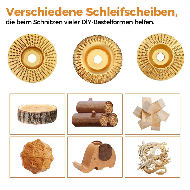 Hochleistungs-Holzschnitzscheiben-Set (3-teilig)