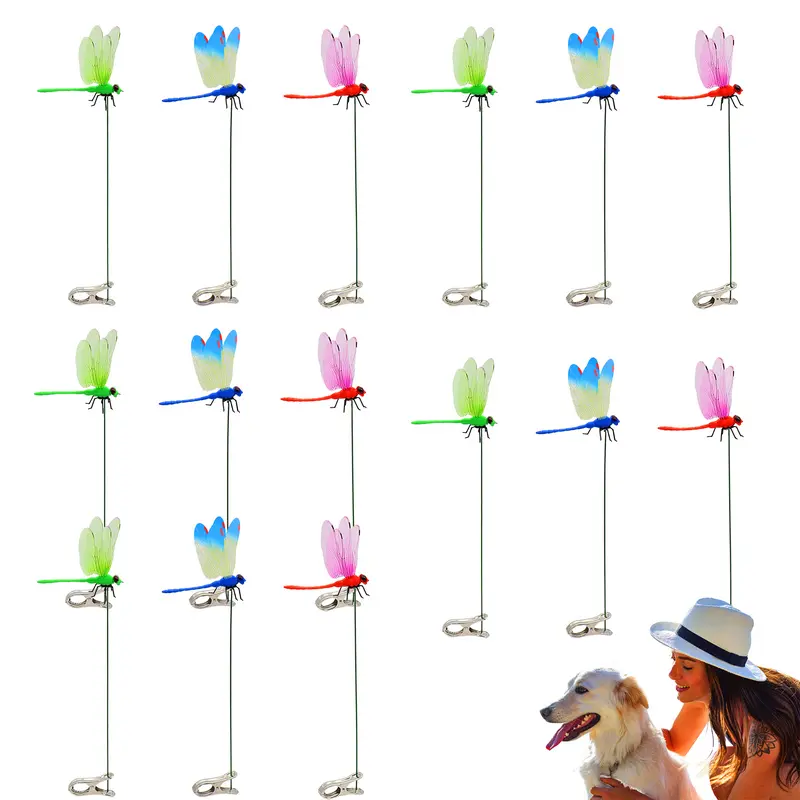 KLENIMORE™🪰 Dragonfly Clip Bug Repellent – Natural Fly & Mosquito Deterrent 🦟 | 3D Realistic Outdoor Garden Decor | Clip-On Hat, Backpack & Camping Gear