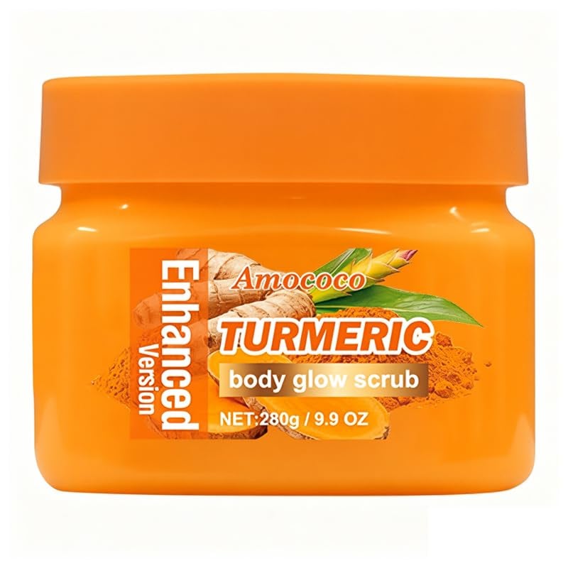Turmeric Body Scrub, Botanical Skin Cleanser for Dullness & Uneven Tone