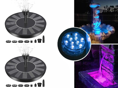 🔥Hot Sales 56% OFF🔥KLENIMORE™ Solar Fountain, Solar Powered Bird Bath Fountain Pump with 4 Nozzles 1.4W Solar Panel Kit Water Pump, Outdoor Watering Submersible Pump for Pond, Pool, Garden, Fish Tank