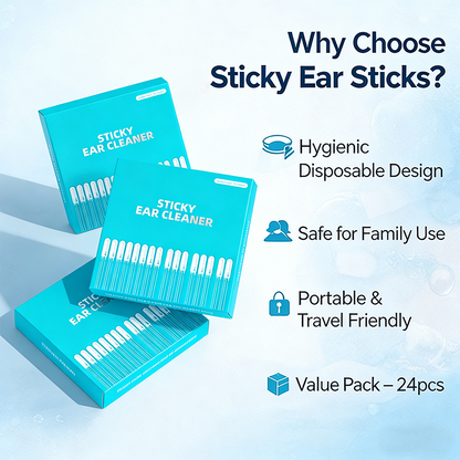 🔥Last Day 80% OFF👂KLENIMORE™ Sticky Ear Cleaning Sticks – Gentle, Visible Ear Care