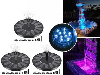 🔥Hot Sales 56% OFF🔥KLENIMORE™ Solar Fountain, Solar Powered Bird Bath Fountain Pump with 4 Nozzles 1.4W Solar Panel Kit Water Pump, Outdoor Watering Submersible Pump for Pond, Pool, Garden, Fish Tank