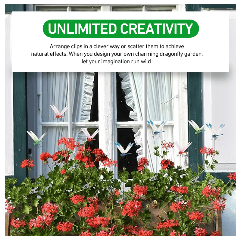 KLENIMORE™🪰 Dragonfly Clip Bug Repellent – Natural Fly & Mosquito Deterrent 🦟 | 3D Realistic Outdoor Garden Decor | Clip-On Hat, Backpack & Camping Gear