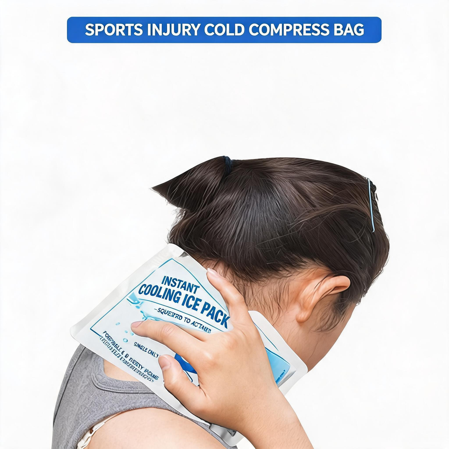Rapid-Cooling Ice Pack- No water needed- no refrigeration required—simply give it a gentle squeeze.