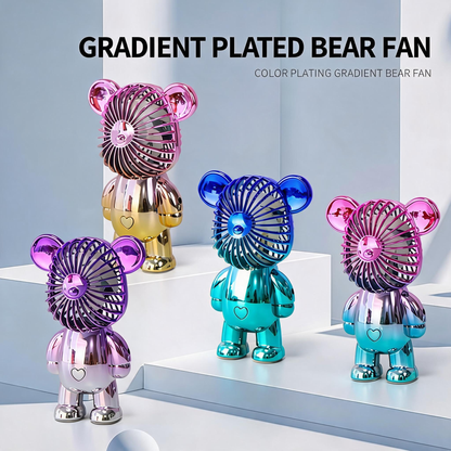 🔥HOT SALE TODAY❄️ Designer Bear Mini Fan 🐻 – Powerful Pocket Cooling Fan with Quiet Rechargeable Airflow