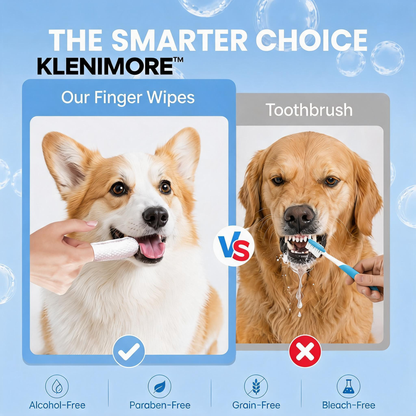 KLENIMORE™  Dog & Cat Teeth Cleaning Finger Wipes