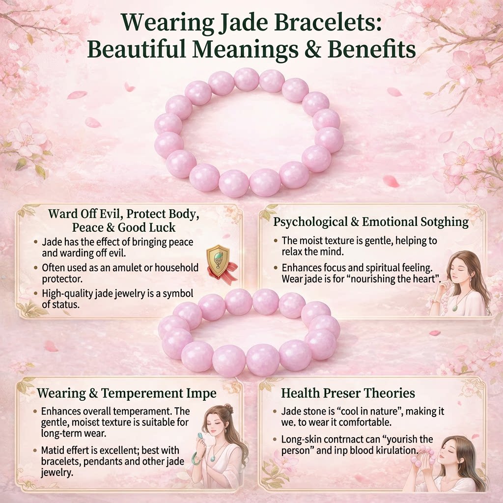 💜 Lavender Jade Energy Bracelet ✨ Stylish gemstone for peace, luck 🍀 calm energy & balance 🌿 elegant everyday wear 🧘‍♀️
