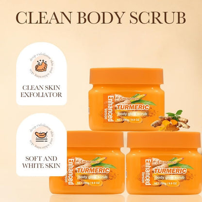 Turmeric Body Scrub, Botanical Skin Cleanser for Dullness & Uneven Tone