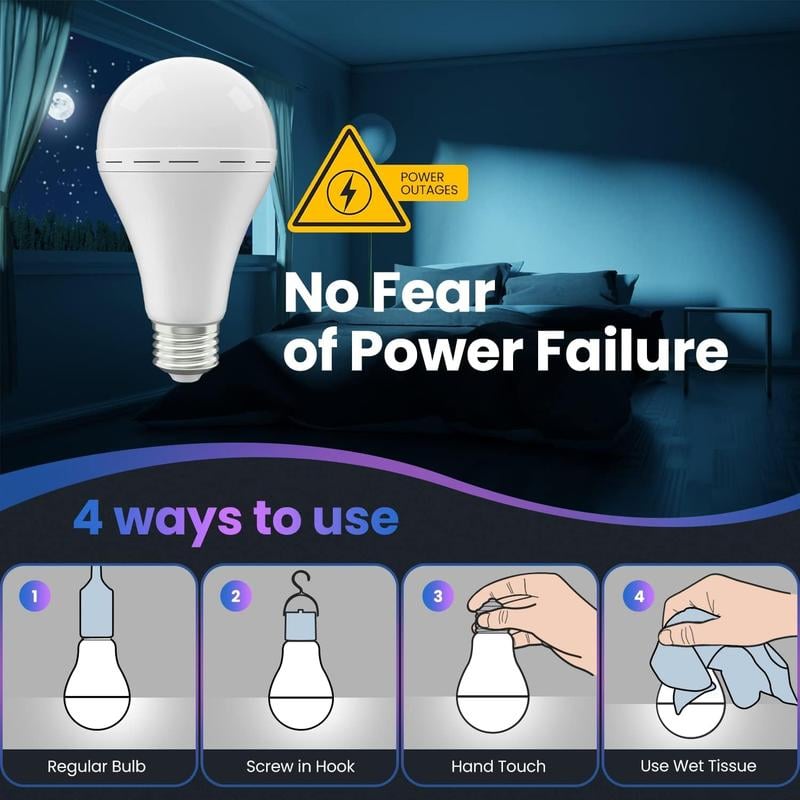 🔥Last Day 70%OFF🔥Cheeroll® Rechargeable Emergency Light Bulbs