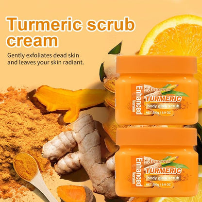 Turmeric Body Scrub, Botanical Skin Cleanser for Dullness & Uneven Tone