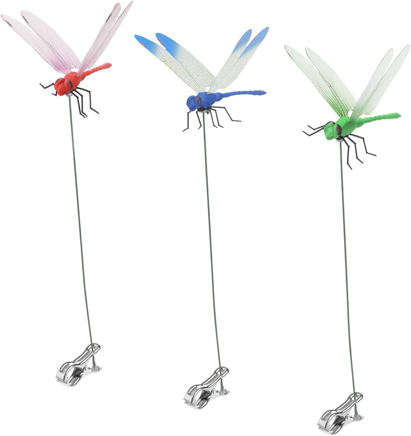 KLENIMORE™🪰 Dragonfly Clip Bug Repellent – Natural Fly & Mosquito Deterrent 🦟 | 3D Realistic Outdoor Garden Decor | Clip-On Hat, Backpack & Camping Gear