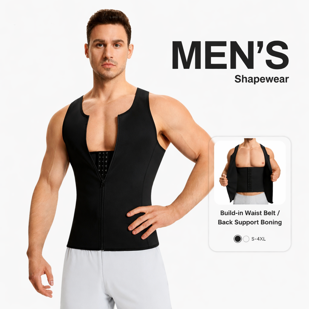 💪Men’s Shapewear Vest — Clinically Designed Compression for Instant Slimming & All-Day Comfort 💪✨