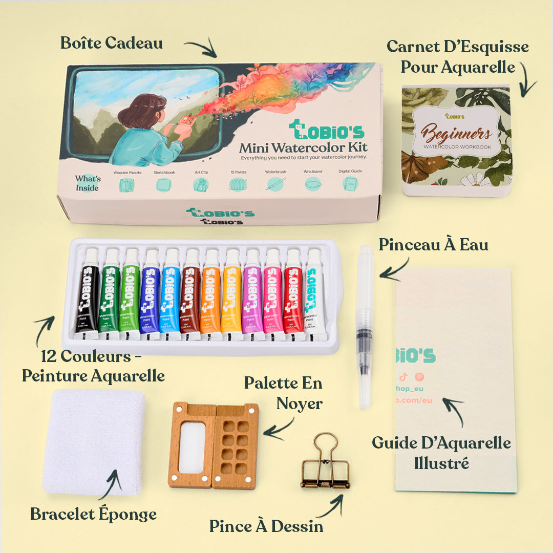 KLENIMORE™ Kit d'aquarelle miniature