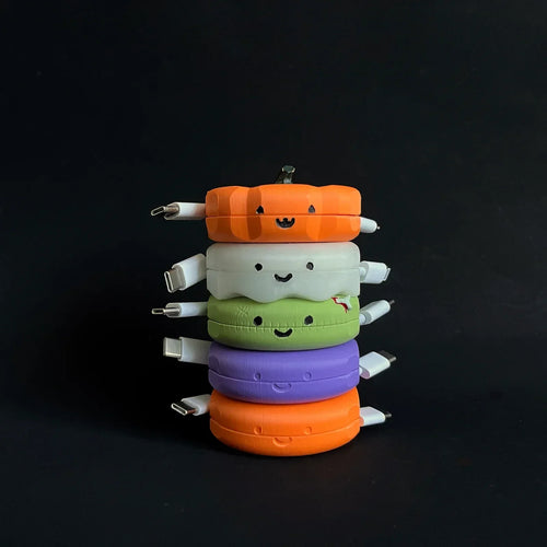 🎃Halloween Limited-Time Sale 50% OFF🔥Pumpkin Pebble Automatic cable winder