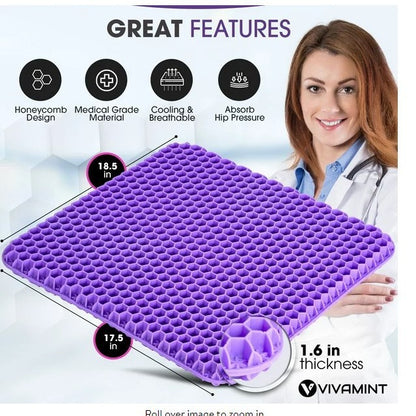 ❄️ Stay Cool While You Sit – Ultra Cooling Seat Cushion for All-Day Comfort 🧊