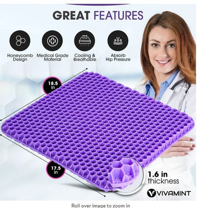 ❄️ Stay Cool While You Sit – Ultra Cooling Seat Cushion for All-Day Comfort 🧊
