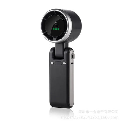 Cheeroll® Portable Handheld Electric Fan – 5-Speed Ice Cooling with LED Display