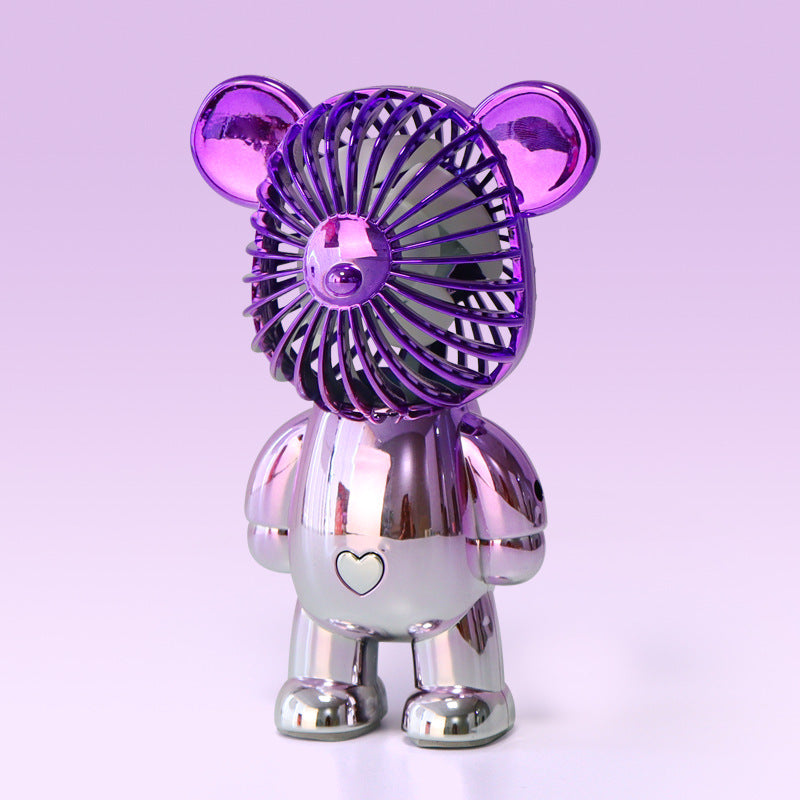 🔥HOT SALE TODAY❄️ Designer Bear Mini Fan 🐻 – Powerful Pocket Cooling Fan with Quiet Rechargeable Airflow