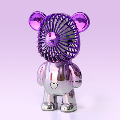 🔥HOT SALE TODAY❄️ Designer Bear Mini Fan 🐻 – Powerful Pocket Cooling Fan with Quiet Rechargeable Airflow