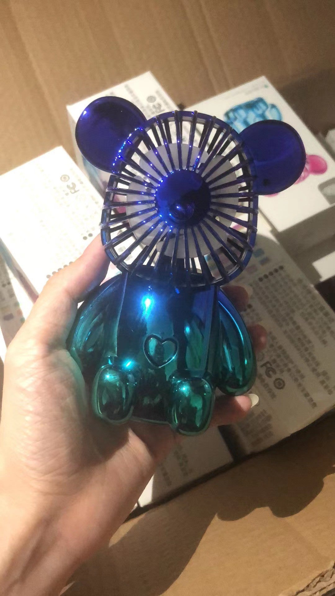 🔥HOT SALE TODAY❄️ Designer Bear Mini Fan 🐻 – Powerful Pocket Cooling Fan with Quiet Rechargeable Airflow