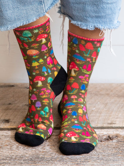 Printed Weekend Sock Set, Set of 2 - Grateful