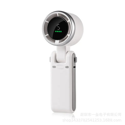 Cheeroll® Portable Handheld Electric Fan – 5-Speed Ice Cooling with LED Display