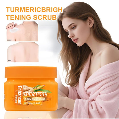 Turmeric Body Scrub, Botanical Skin Cleanser for Dullness & Uneven Tone