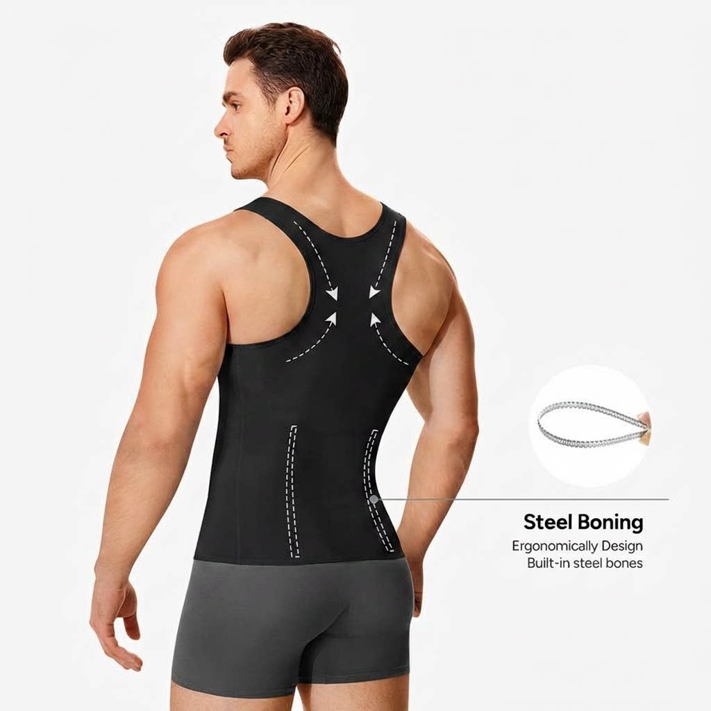 💪Men’s Shapewear Vest — Clinically Designed Compression for Instant Slimming & All-Day Comfort 💪✨