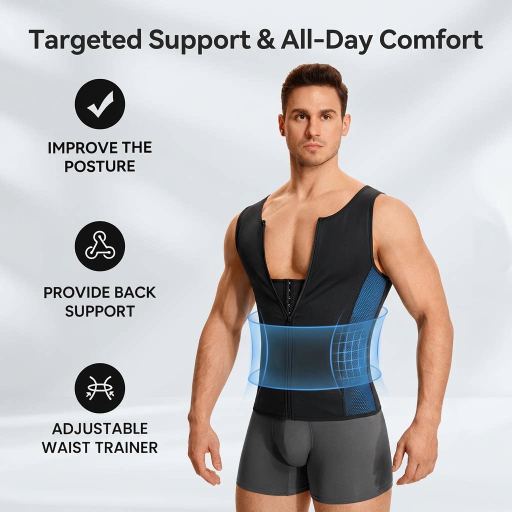 💪Men’s Shapewear Vest — Clinically Designed Compression for Instant Slimming & All-Day Comfort 💪✨
