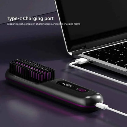 KLENIMORE™🌟Pro Cordless Ionic Hair Straightening Brush 🔥 50% OFF Today Only – Over 10,000 Happy Customers