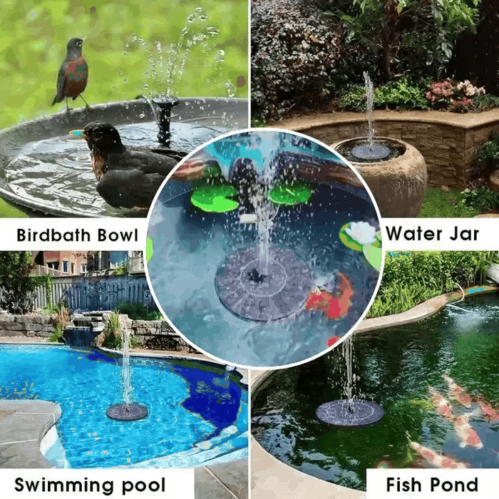 🔥Hot Sales 56% OFF🔥KLENIMORE™ Solar Fountain, Solar Powered Bird Bath Fountain Pump with 4 Nozzles 1.4W Solar Panel Kit Water Pump, Outdoor Watering Submersible Pump for Pond, Pool, Garden, Fish Tank