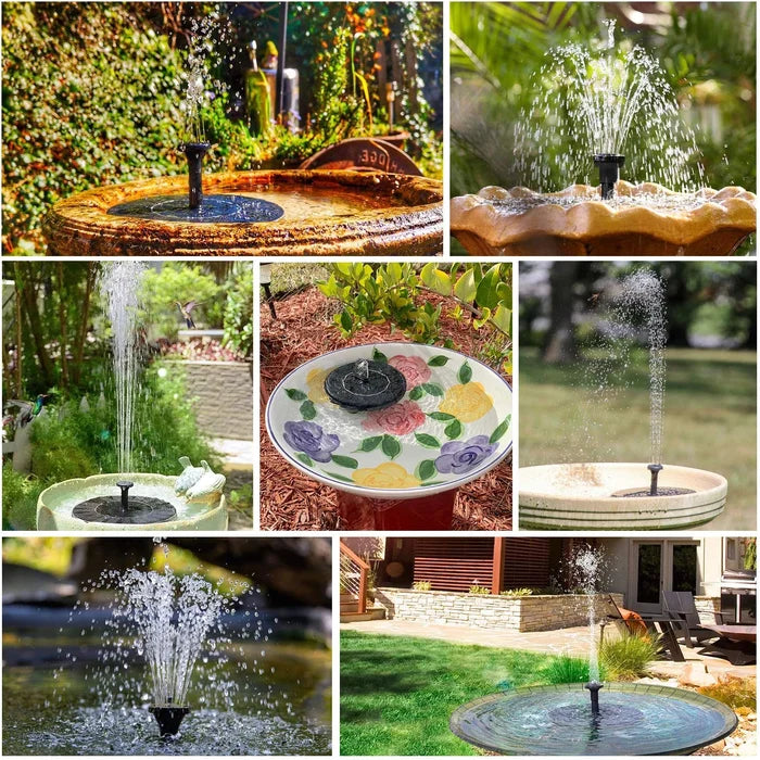 🔥Hot Sales 56% OFF🔥KLENIMORE™ Solar Fountain, Solar Powered Bird Bath Fountain Pump with 4 Nozzles 1.4W Solar Panel Kit Water Pump, Outdoor Watering Submersible Pump for Pond, Pool, Garden, Fish Tank
