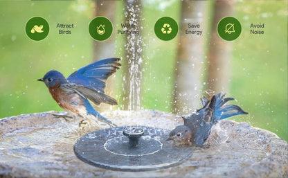 🔥Hot Sales 56% OFF🔥KLENIMORE™ Solar Fountain, Solar Powered Bird Bath Fountain Pump with 4 Nozzles 1.4W Solar Panel Kit Water Pump, Outdoor Watering Submersible Pump for Pond, Pool, Garden, Fish Tank