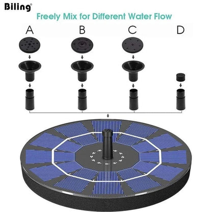 🔥Hot Sales 56% OFF🔥KLENIMORE™ Solar Fountain, Solar Powered Bird Bath Fountain Pump with 4 Nozzles 1.4W Solar Panel Kit Water Pump, Outdoor Watering Submersible Pump for Pond, Pool, Garden, Fish Tank