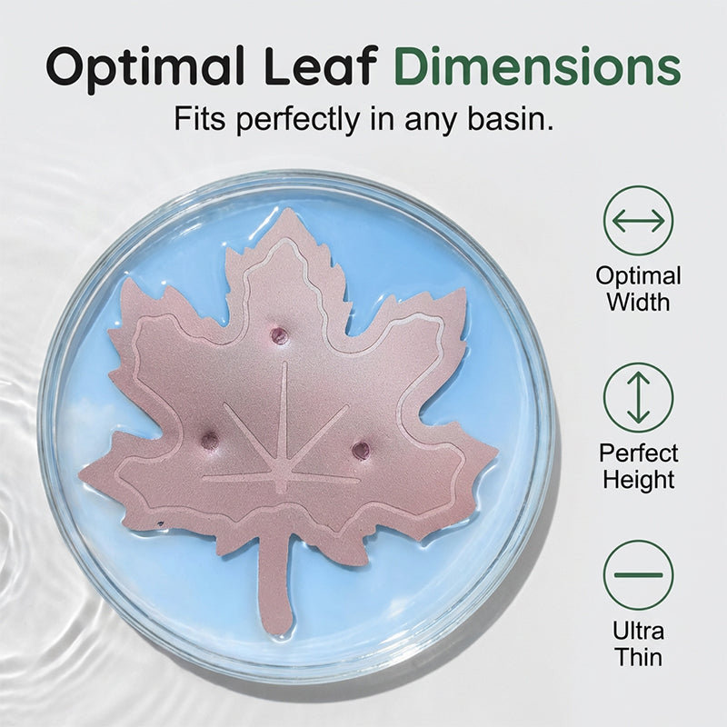 Universal maple leaf shaped water purifier for birdbaths