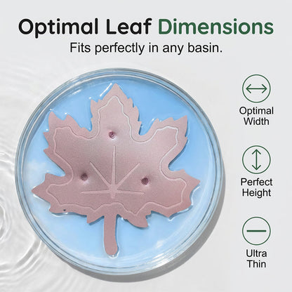 Universal maple leaf shaped water purifier for birdbaths