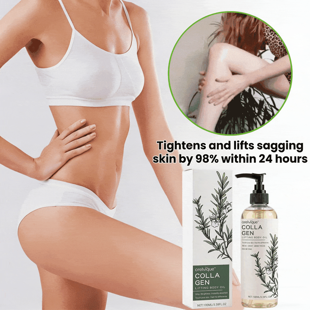 🔥KLENIMORE™ Collagen Oil |⚡Tightens and lifts sagging skin by 98% within 24 hours